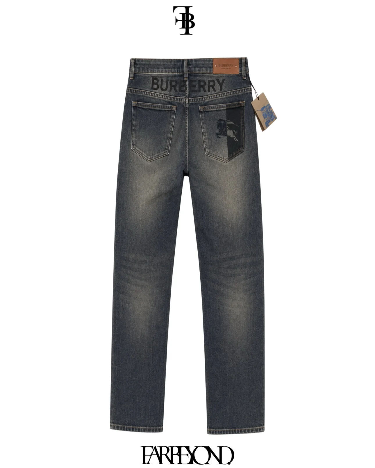 Burberry Denim Jeans - Faded Wash - Image 2
