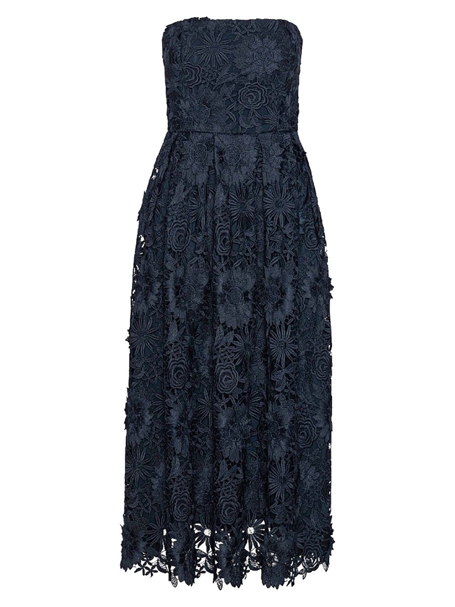 3D LACE MIDI DRESS