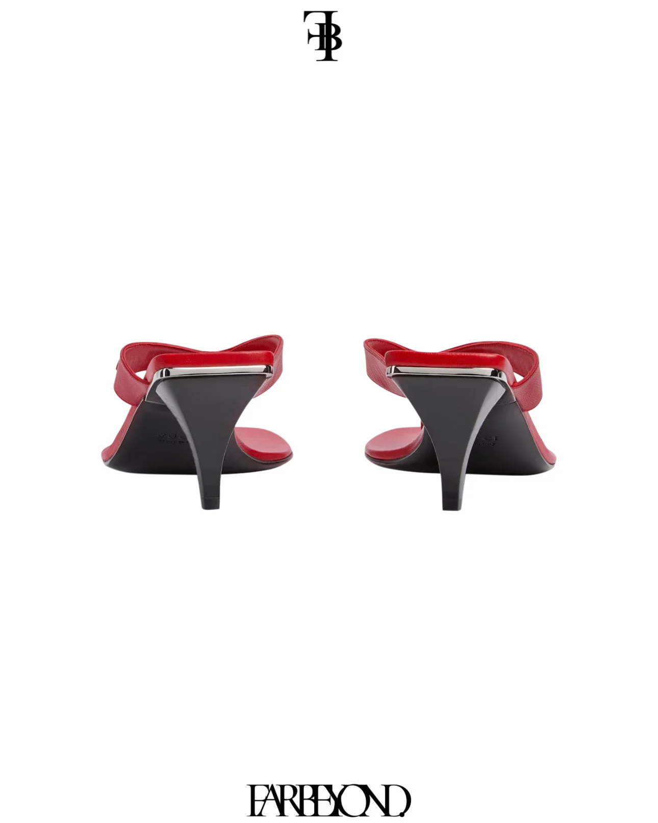 Gucci Vittoria Red Leather Thong - Image 3