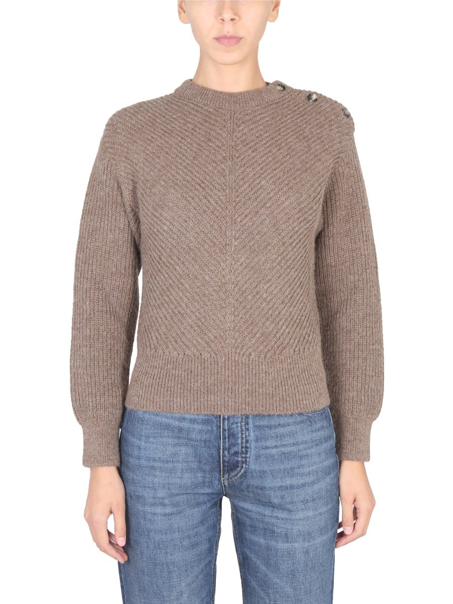 ALPACA KNIT WITH CHEVRON PATTERN