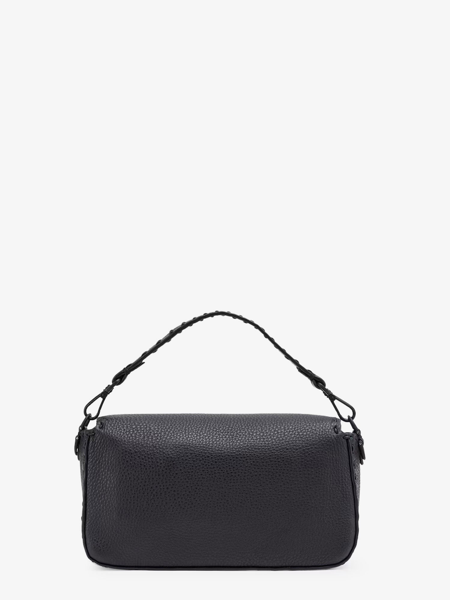 Baguette leather shoulder bag with Selleria stitchings - Image 3