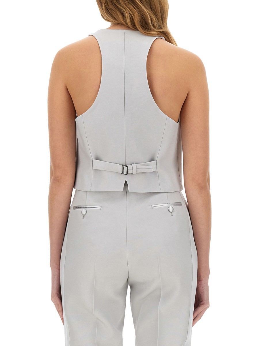 "BARATHEA" SILK WOOL VEST - Image 3