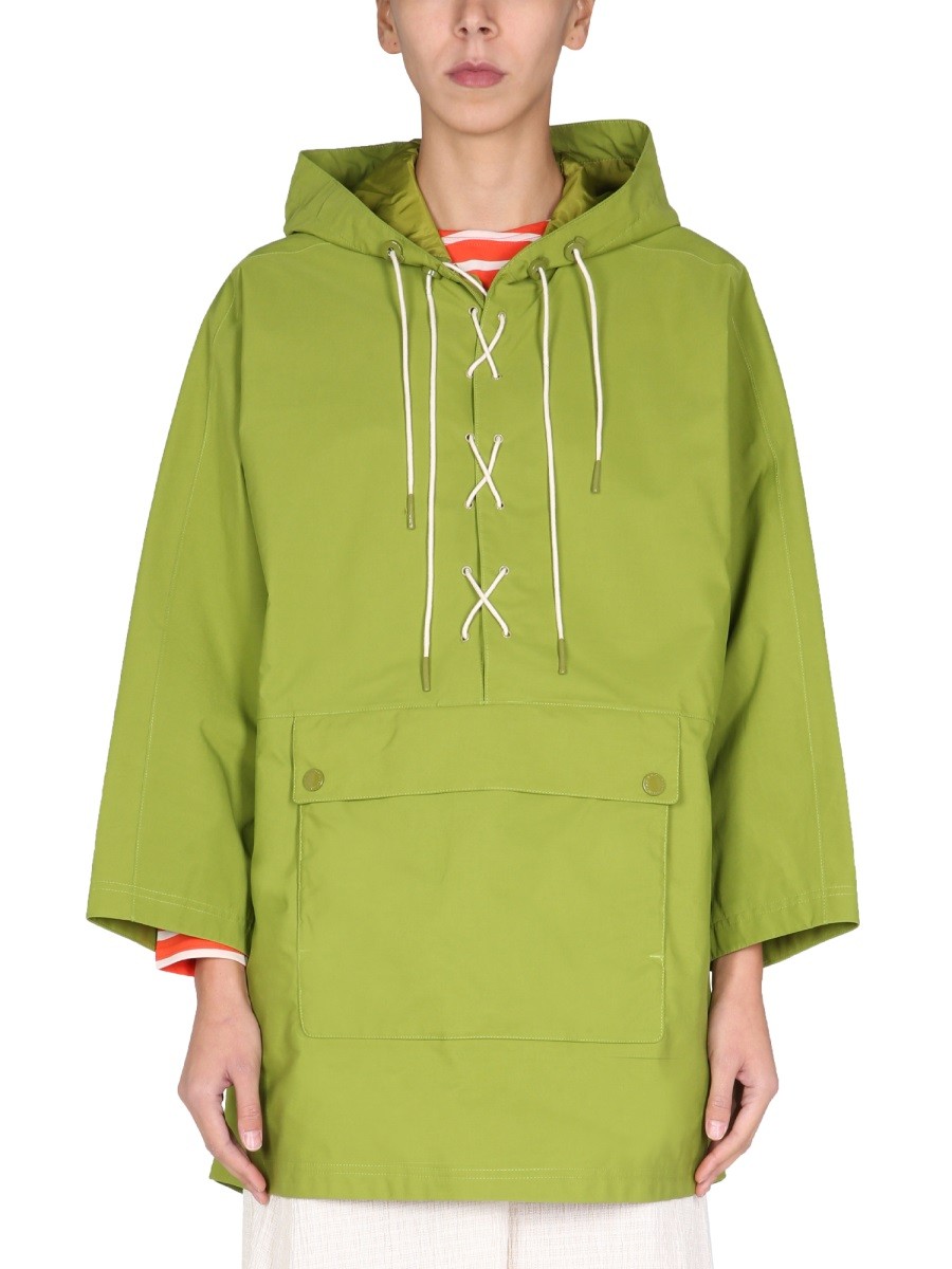 BARBOUR BY ALEXACHUNG "TONAL PIP" PARKA