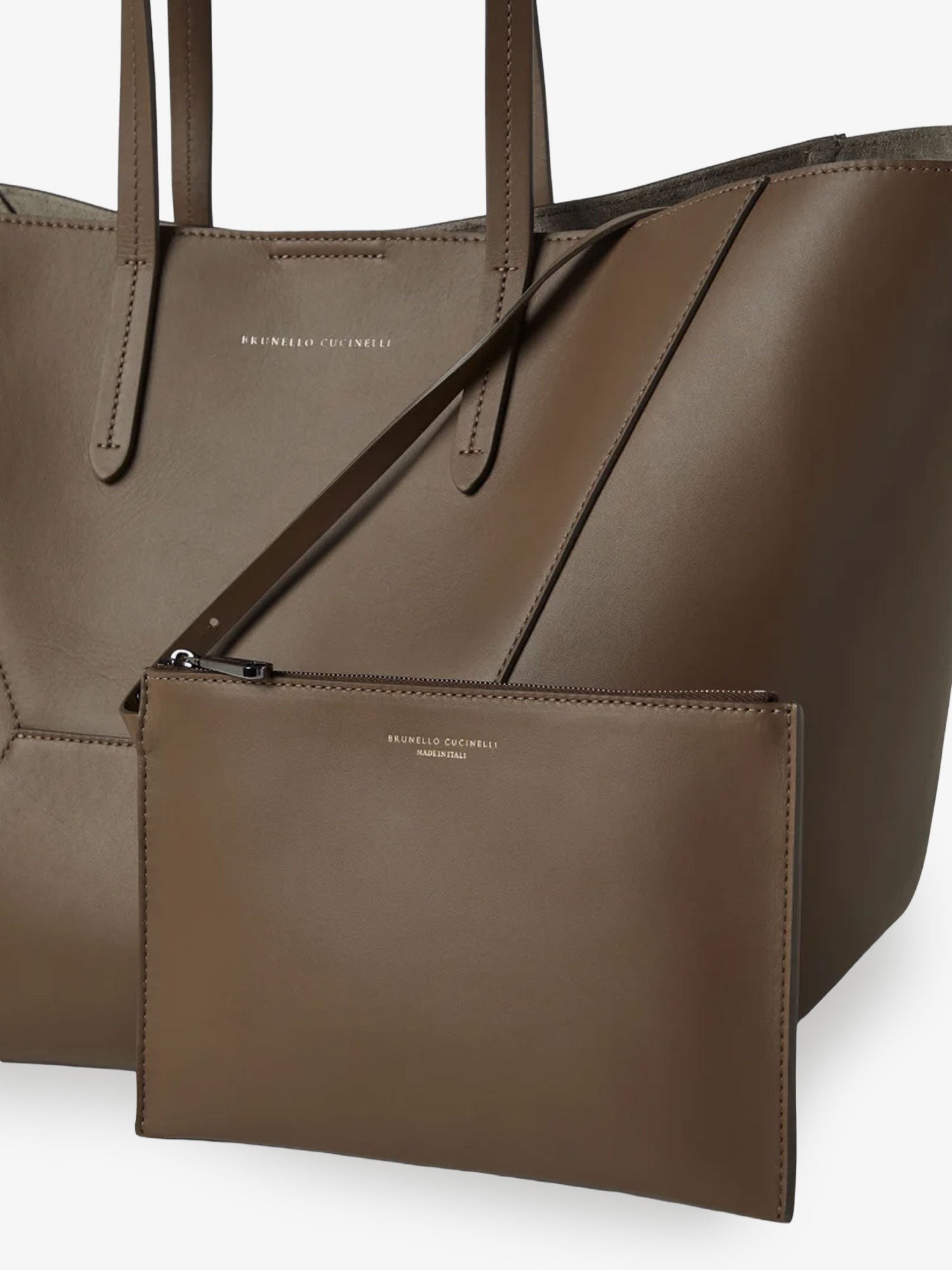 BC Duo hammered leather handbag - Image 4
