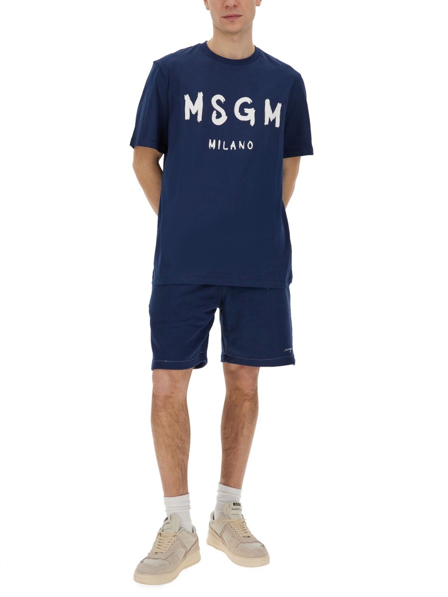 BERMUDA SHORTS WITH EMBROIDERED LOGO - Image 2