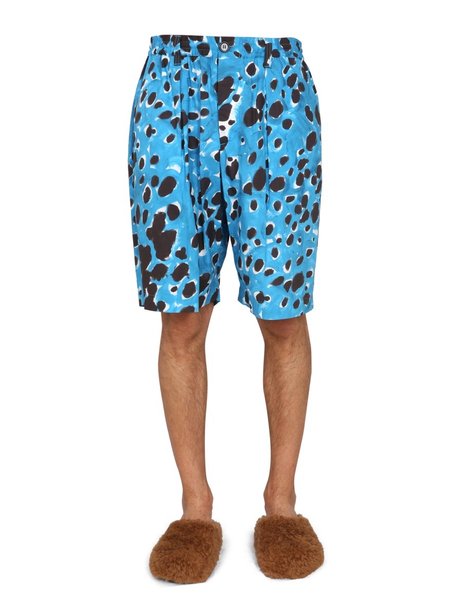 BERMUDA SHORTS WITH POP DOTS PRINT