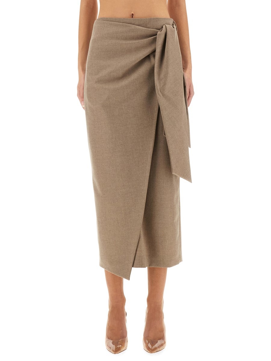 "BINGO" WRAP SKIRT