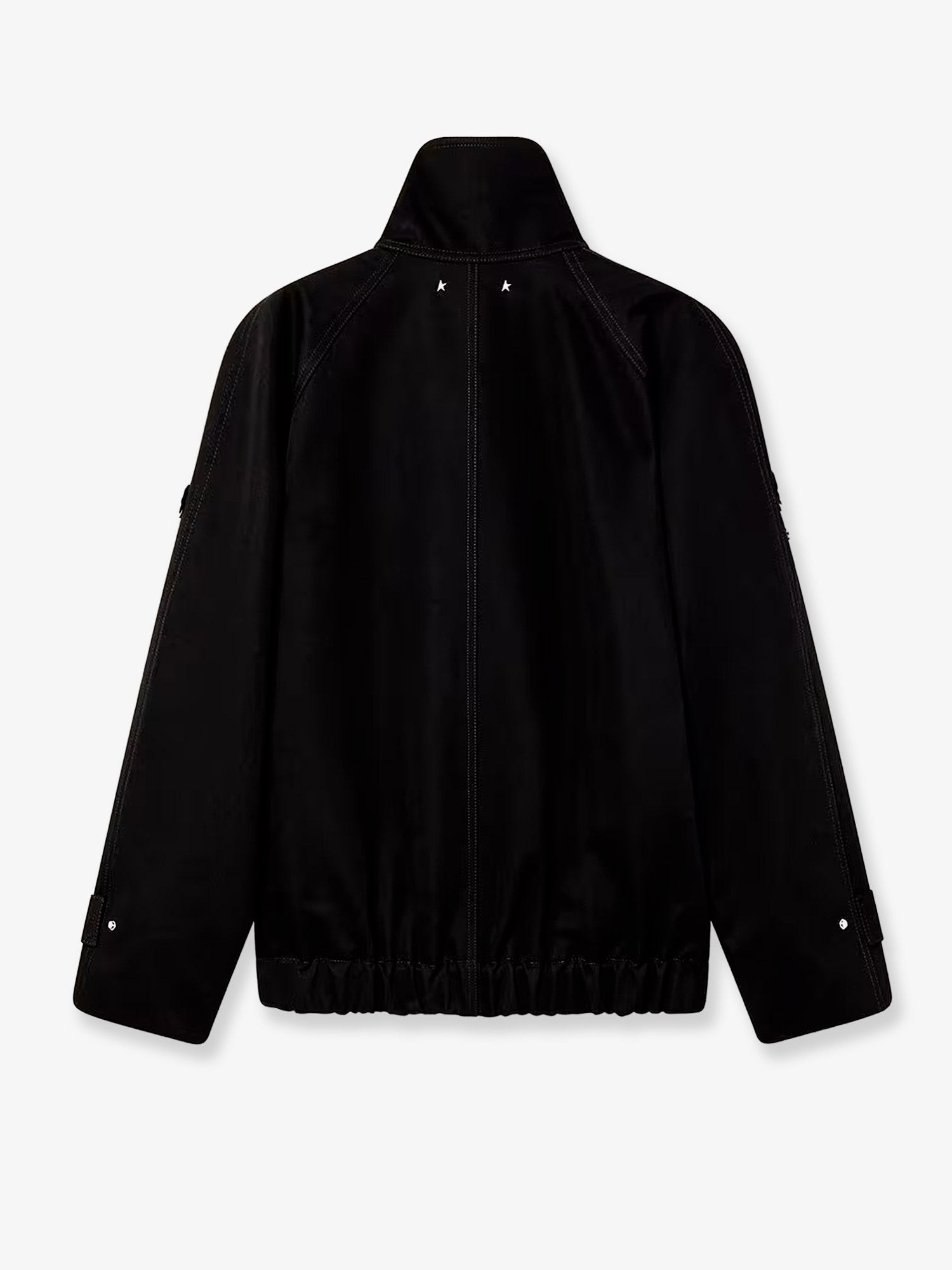 Black denim jacket with floral details in sequins and crystals - Image 4