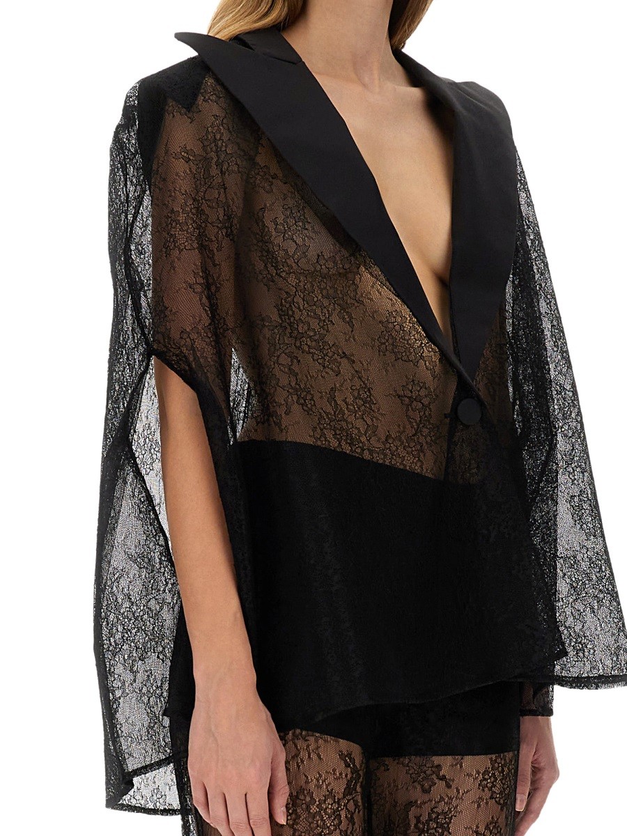 BLAZER-INSPIRED LACE CAPE - Image 4