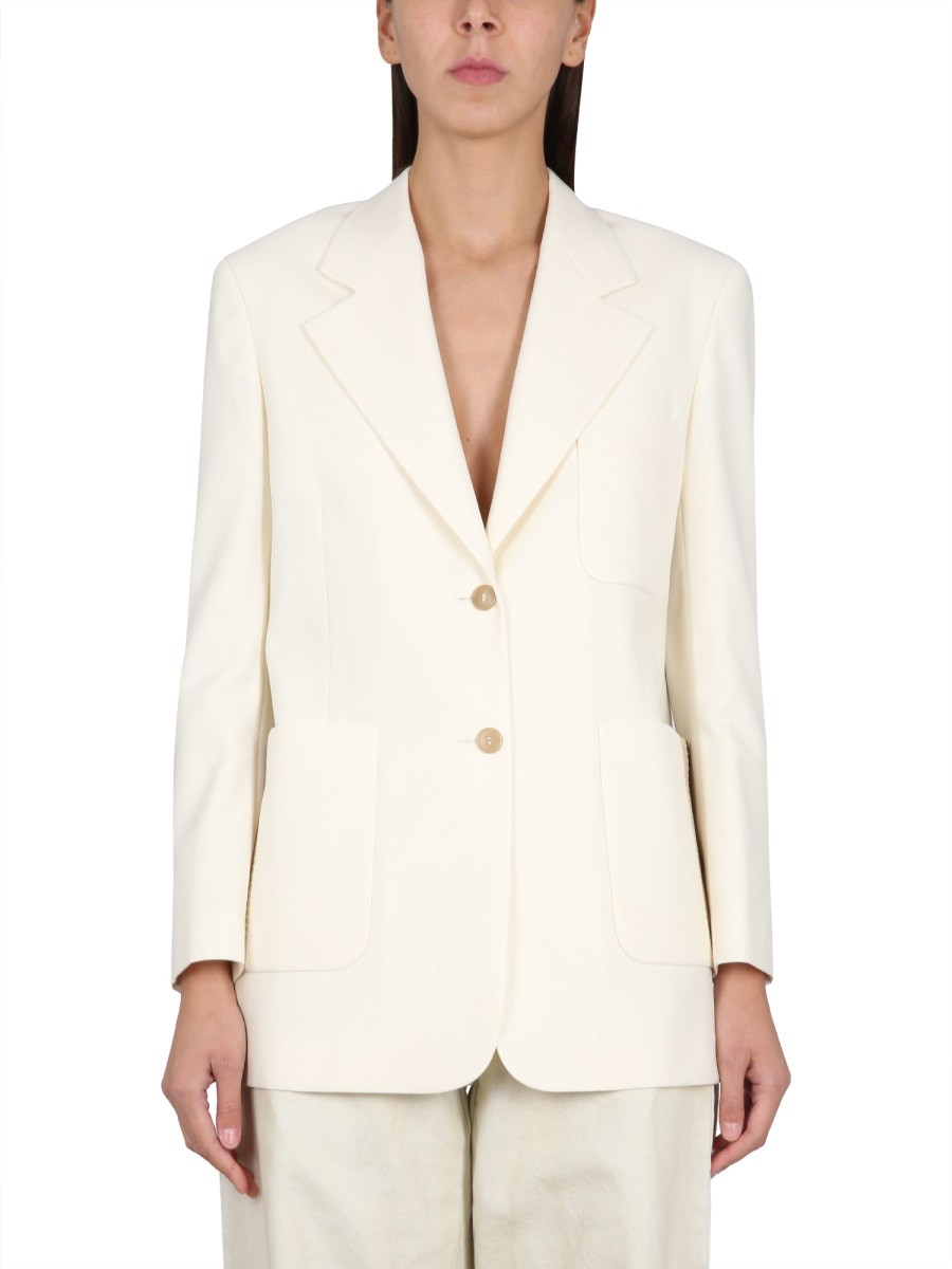BLAZER WITH KNIT DETAIL