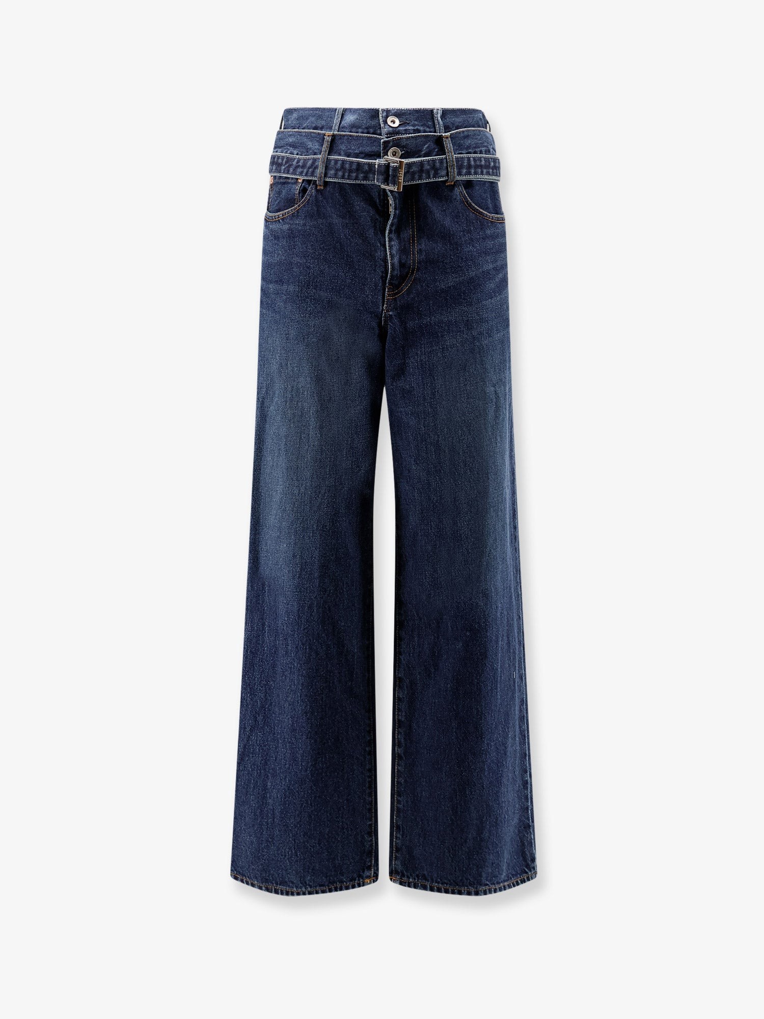 Blue denim jeans