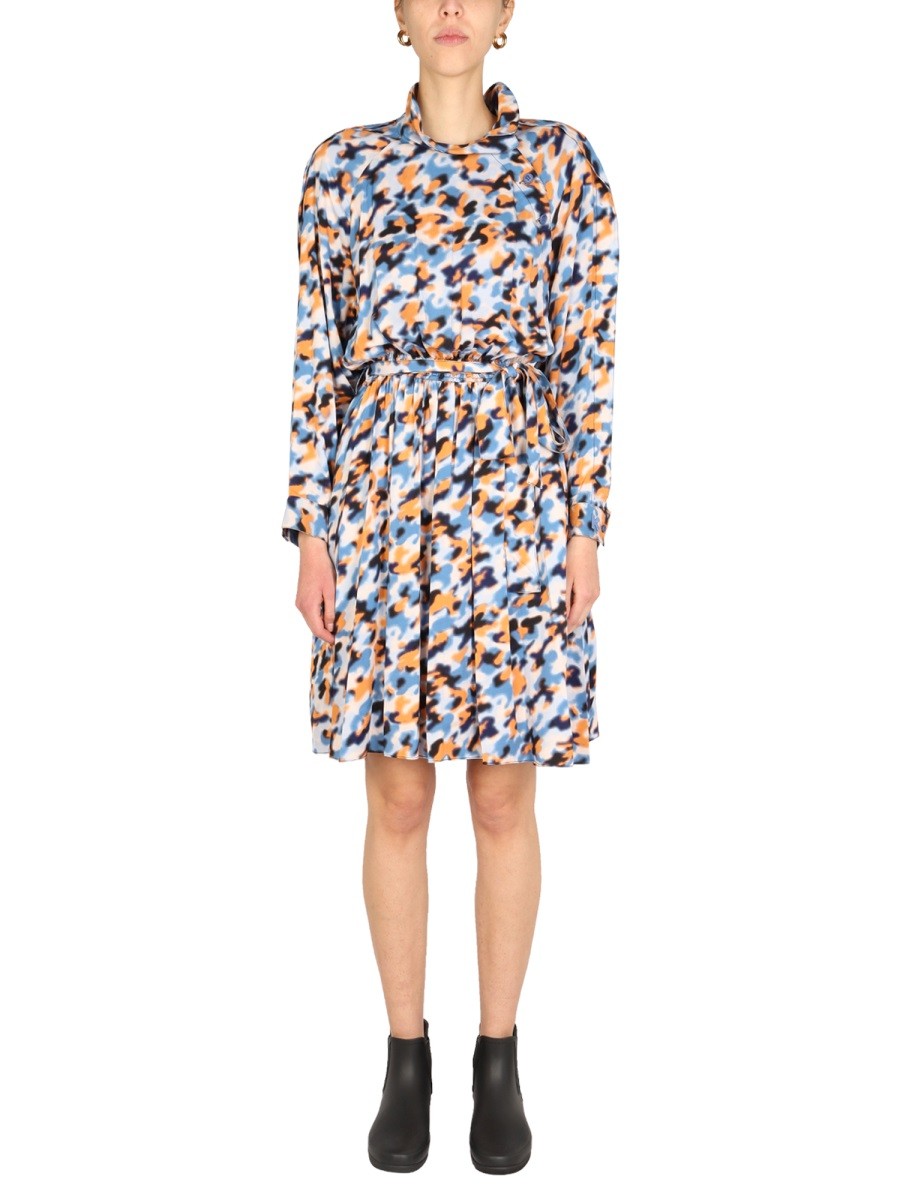 "BLURRED FLOWERS" DRESS