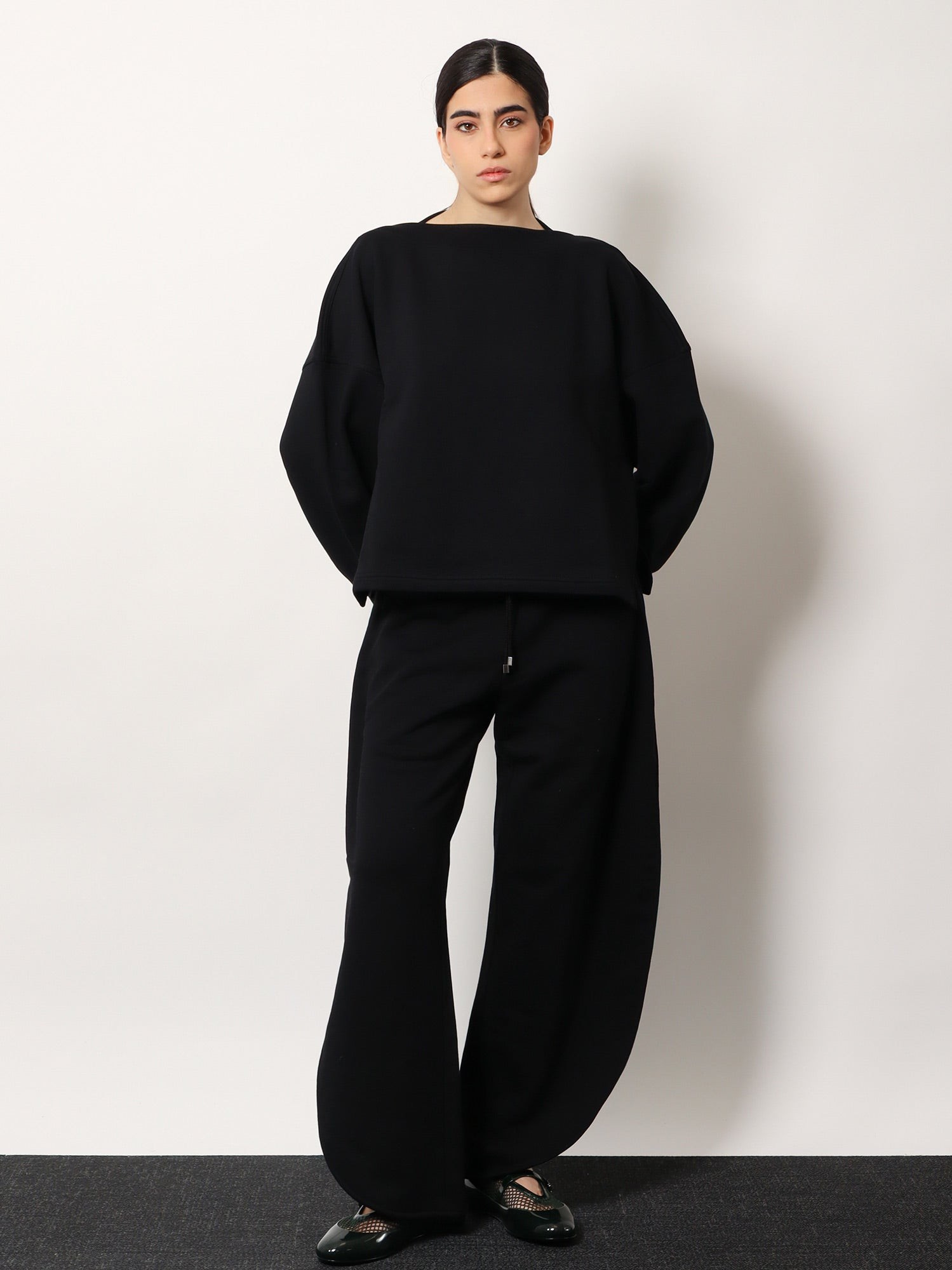 Boatneck cotton sweatshirt - Image 2
