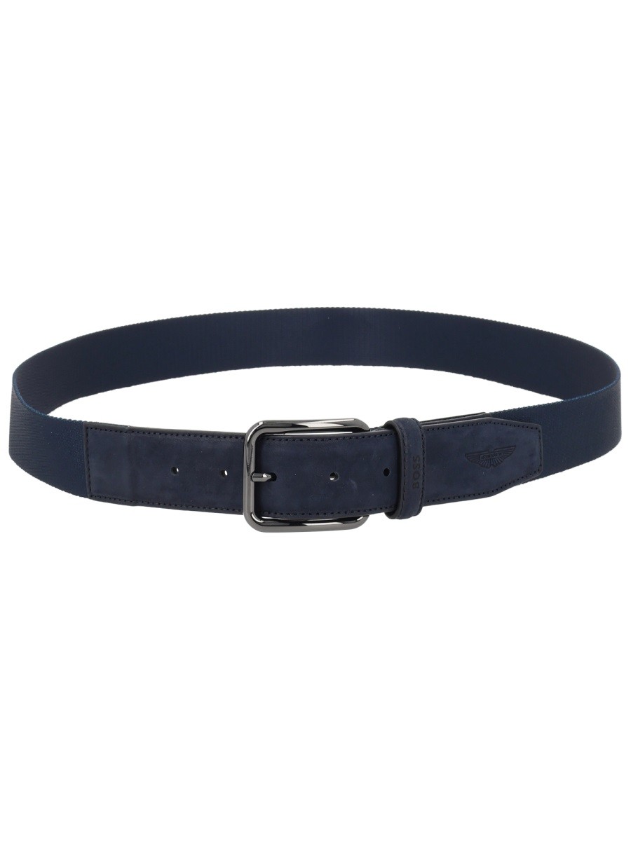 "BOSS X ASTON MARTIN" LEATHER BELT