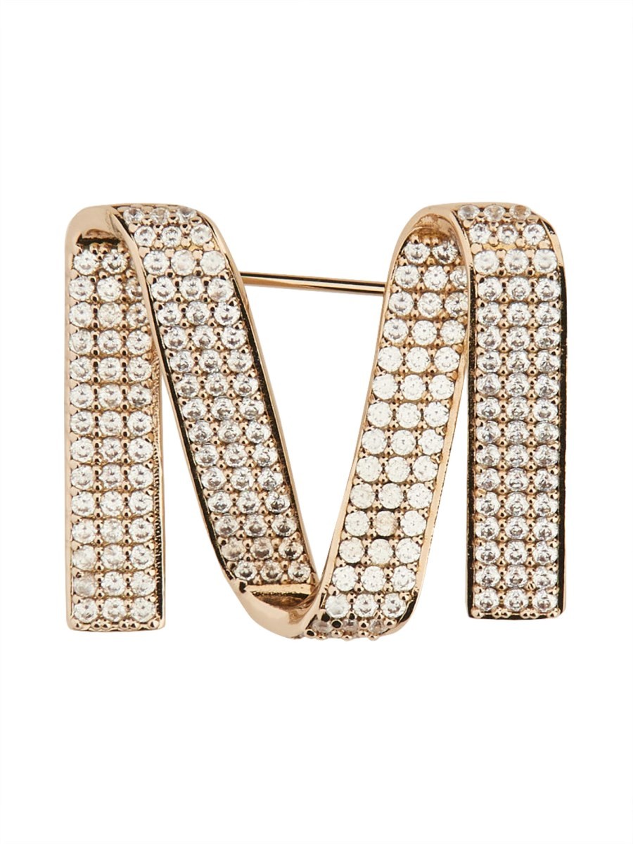 BROOCH WITH LOGO