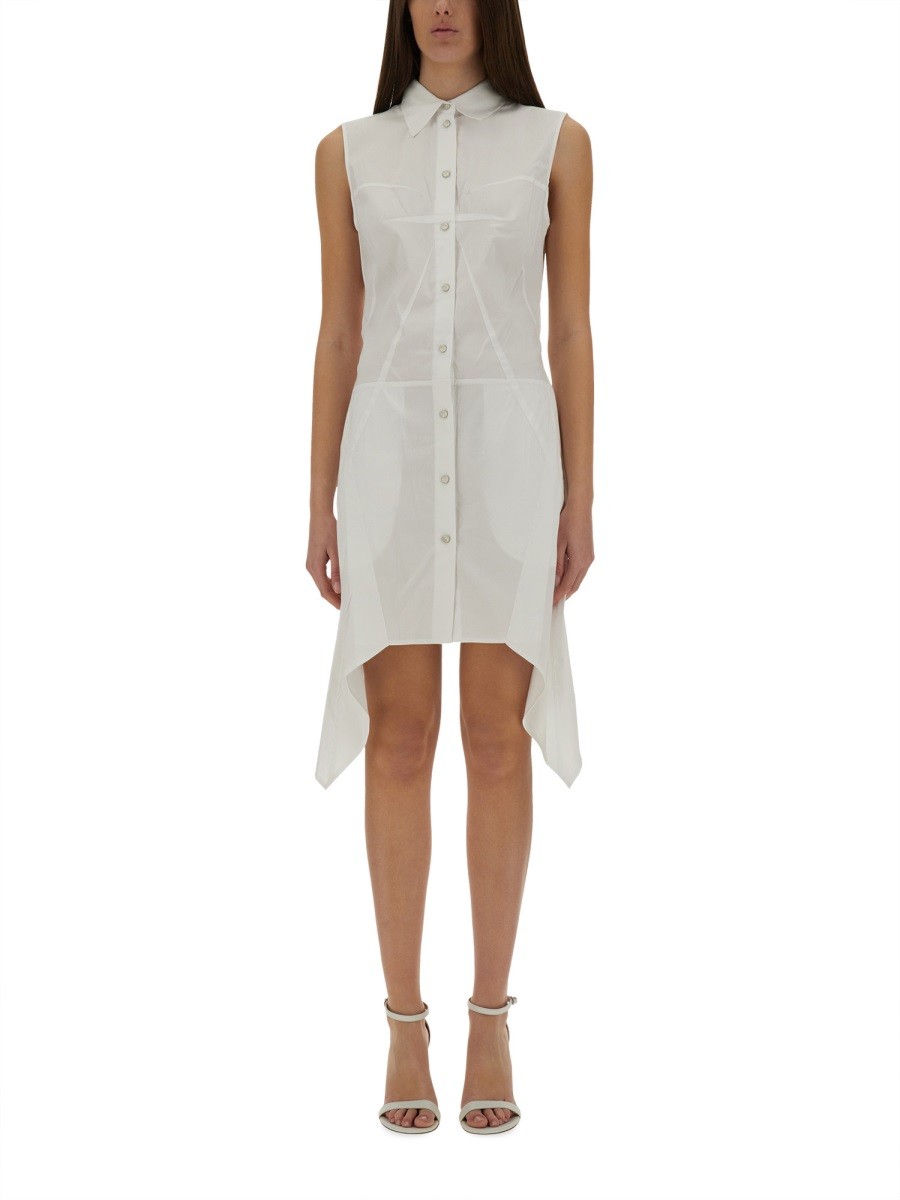 BUSTIER SHIRT DRESS