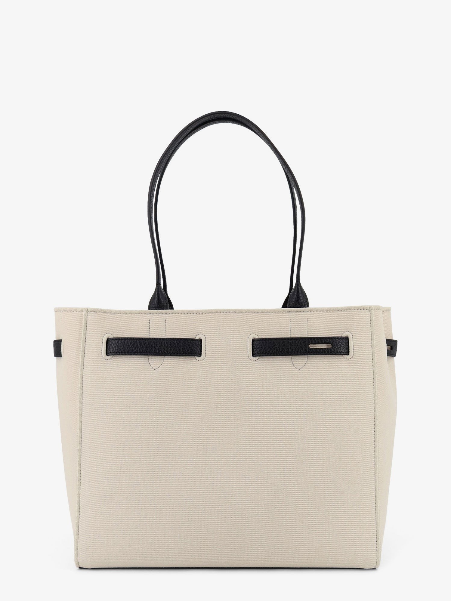 Canvas shoulder bag with engraved logo on the front - Image 2