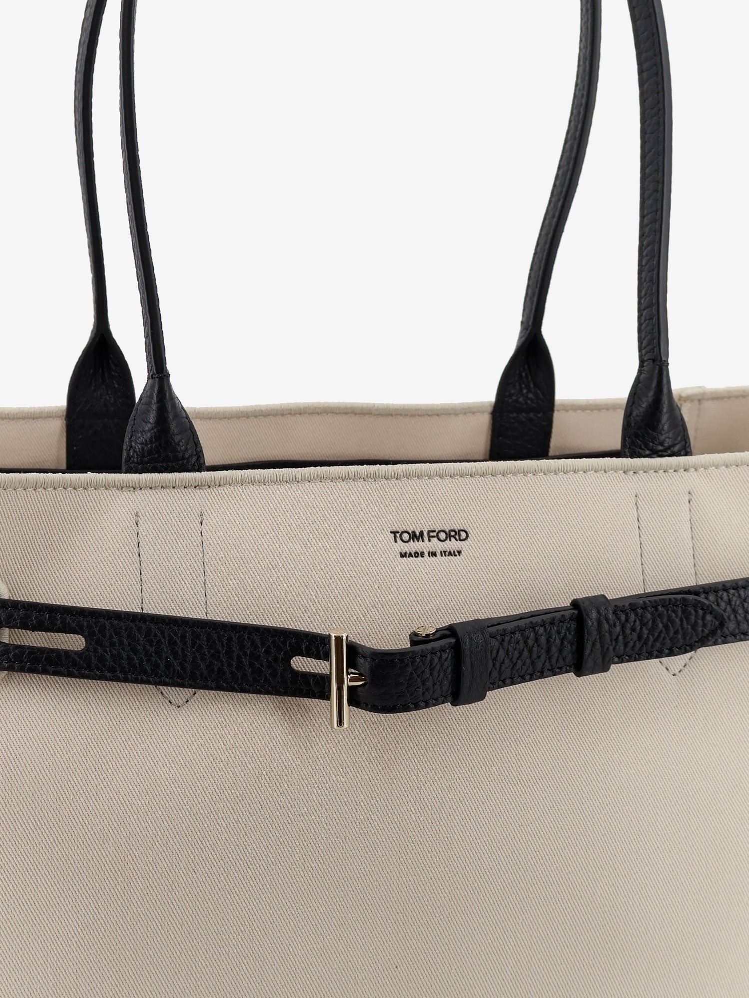 Canvas shoulder bag with engraved logo on the front - Image 4