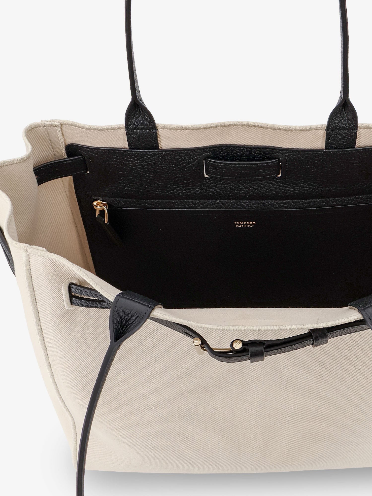 Canvas shoulder bag with engraved logo on the front - Image 5