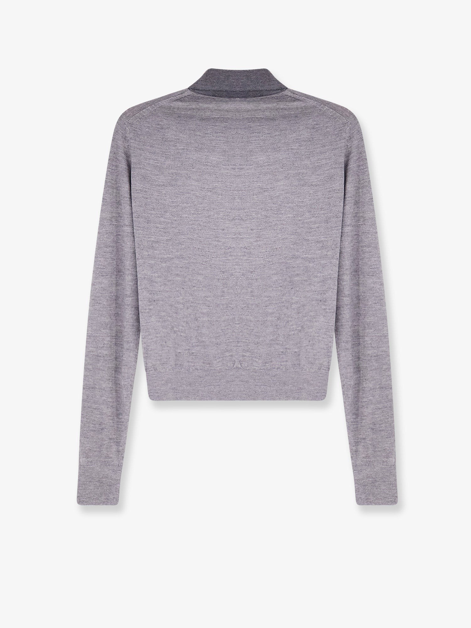 Cashmere and silk polo shirt with embroidery logo on the front - Image 2