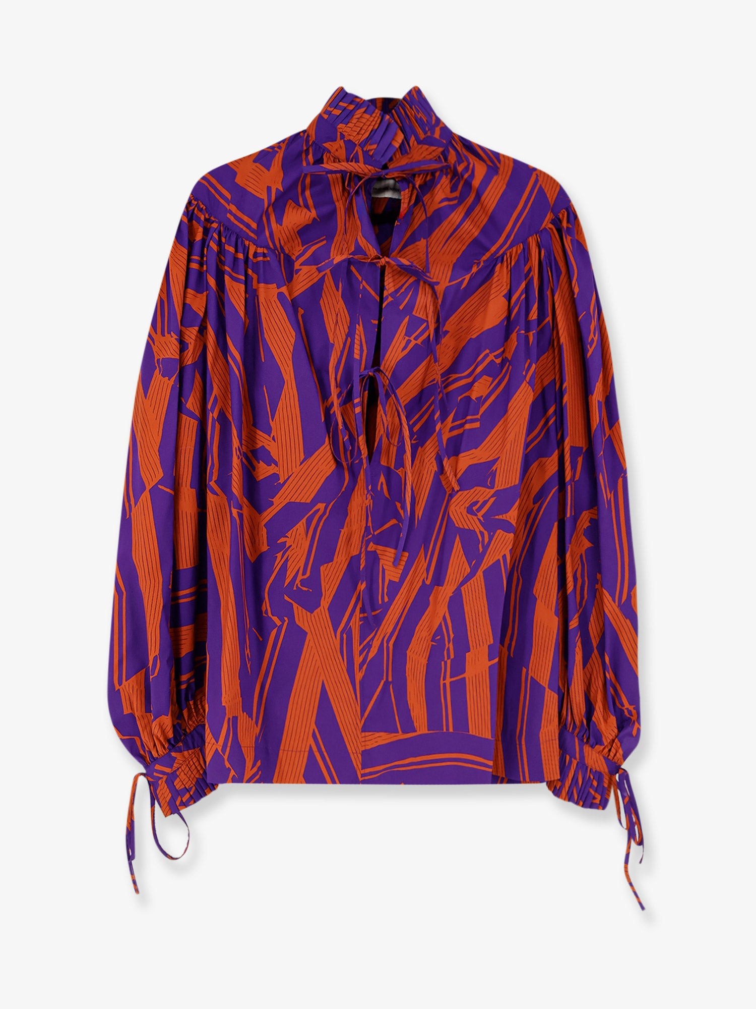 Catya cotton shirt with Crushed Stripe print - Image 3