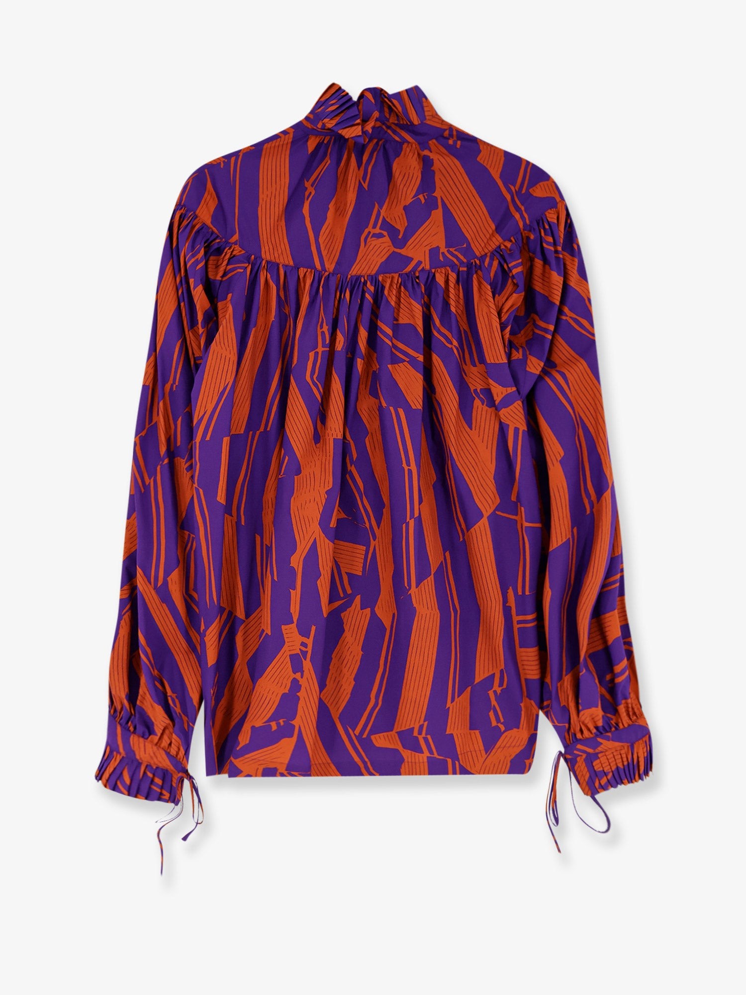 Catya cotton shirt with Crushed Stripe print - Image 4