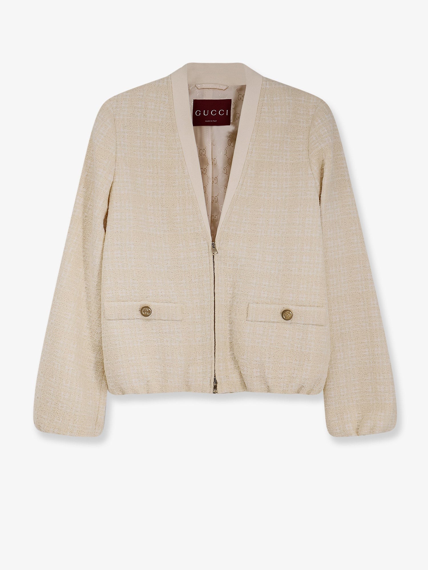 Checked cotton tweed jacket