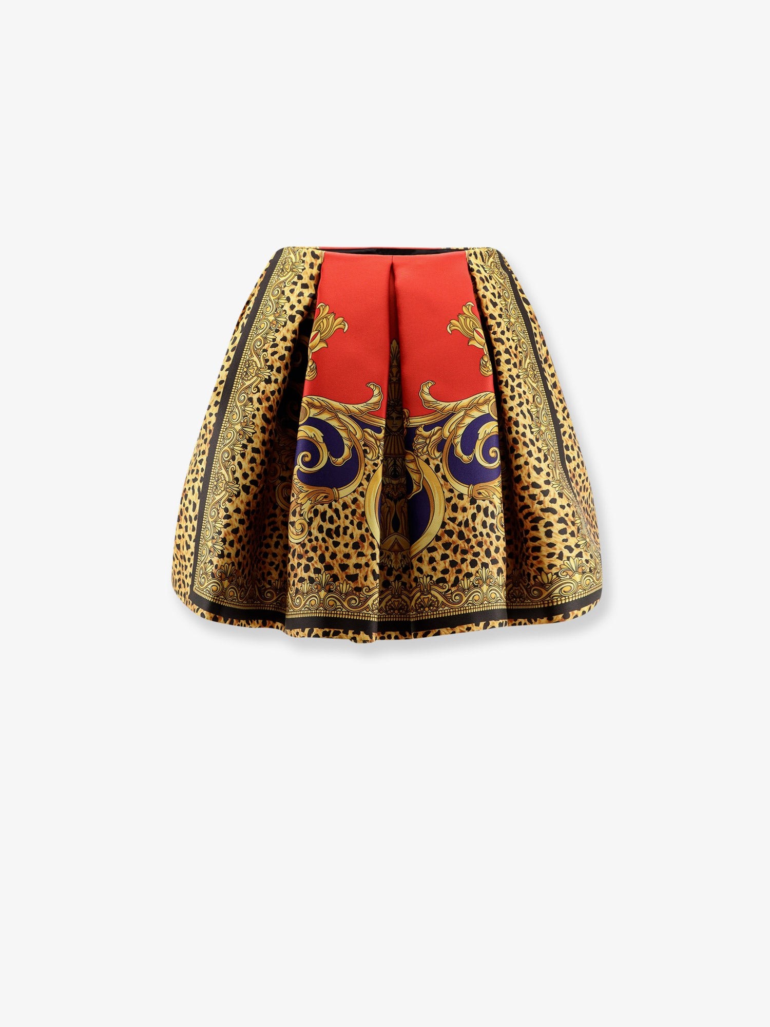 Cheetah Barocco silk duchesse skirt - Image 2