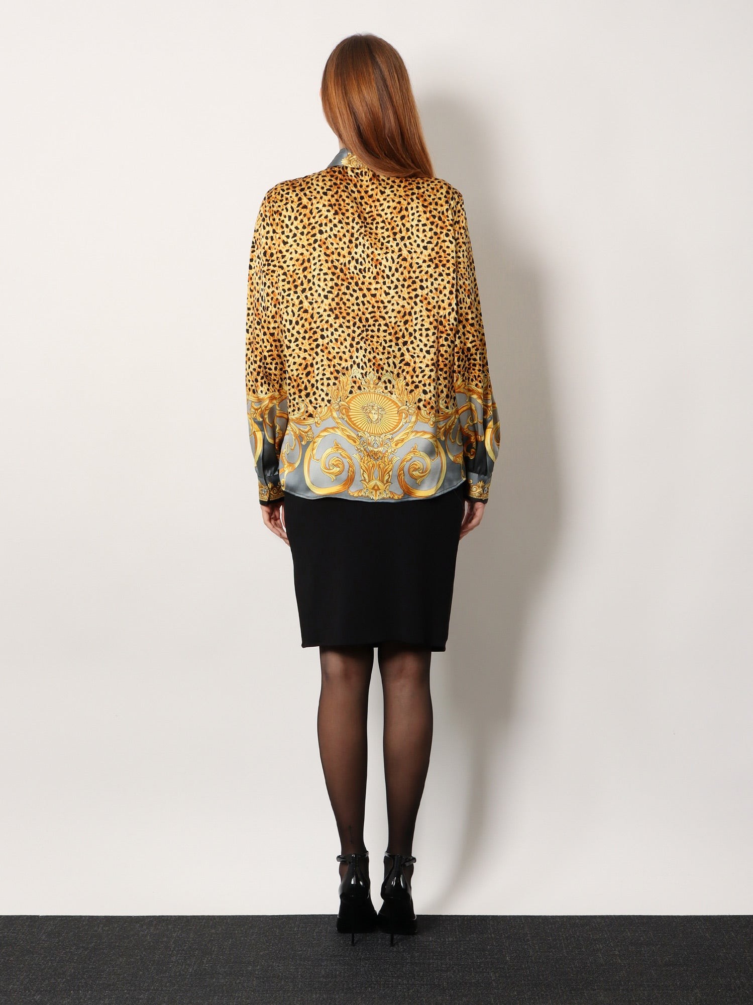 Cheetah Foulard Lavallière silk shirt - Image 3