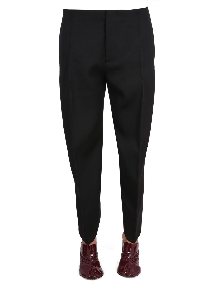COMPACT WOOL PANTS