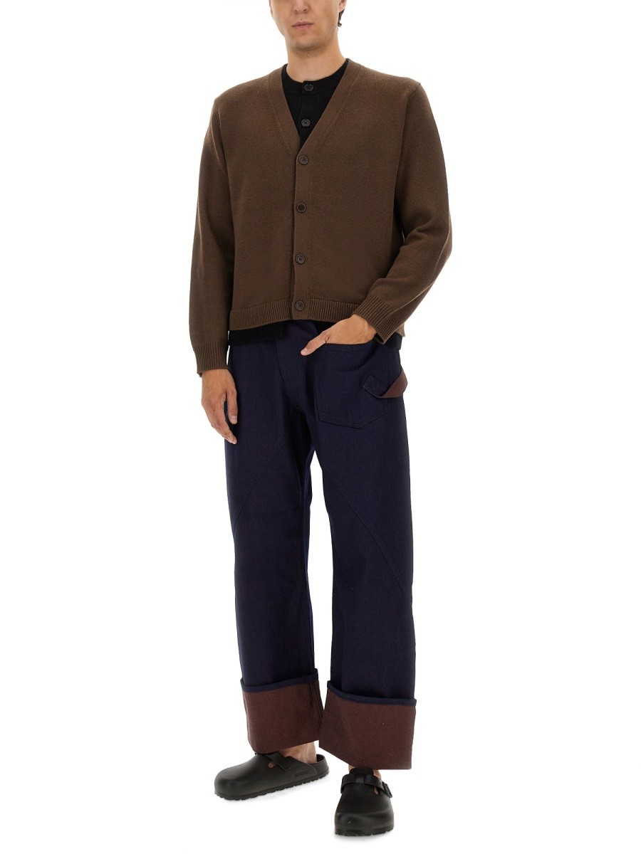CONTRASTING LAYERED CARDIGAN - Image 2