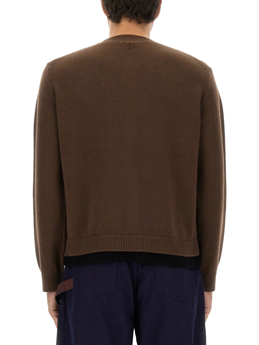 CONTRASTING LAYERED CARDIGAN - Image 3