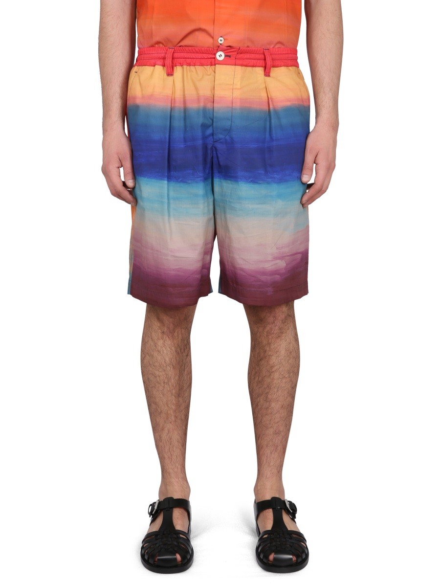 COTTON BERMUDA SHORTS