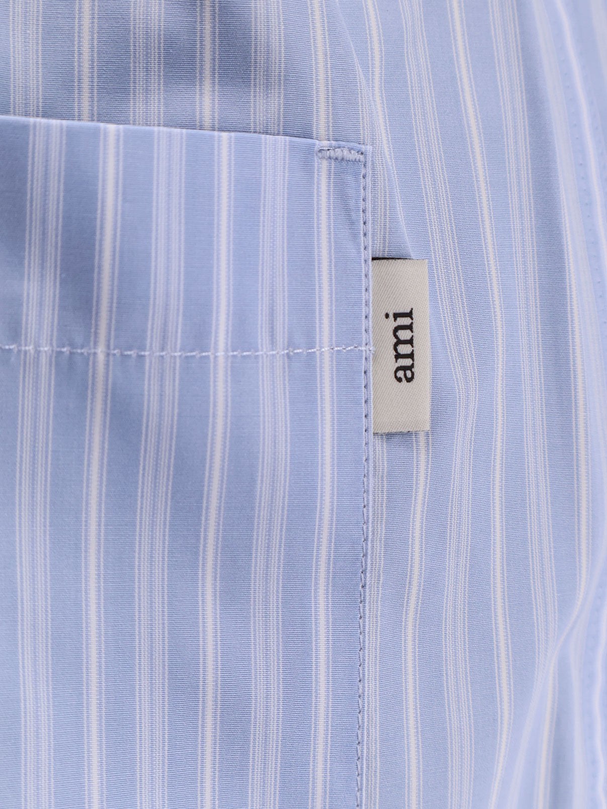 Cotton bermuda shorts with striped pattern - Image 3