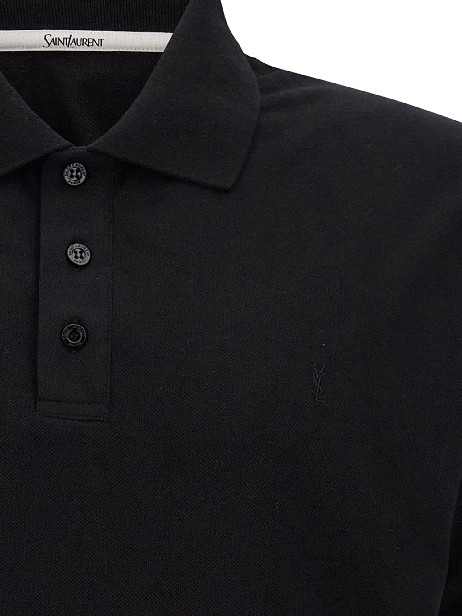 Cotton blend polo shirt with Cassandre embroidery - Image 5