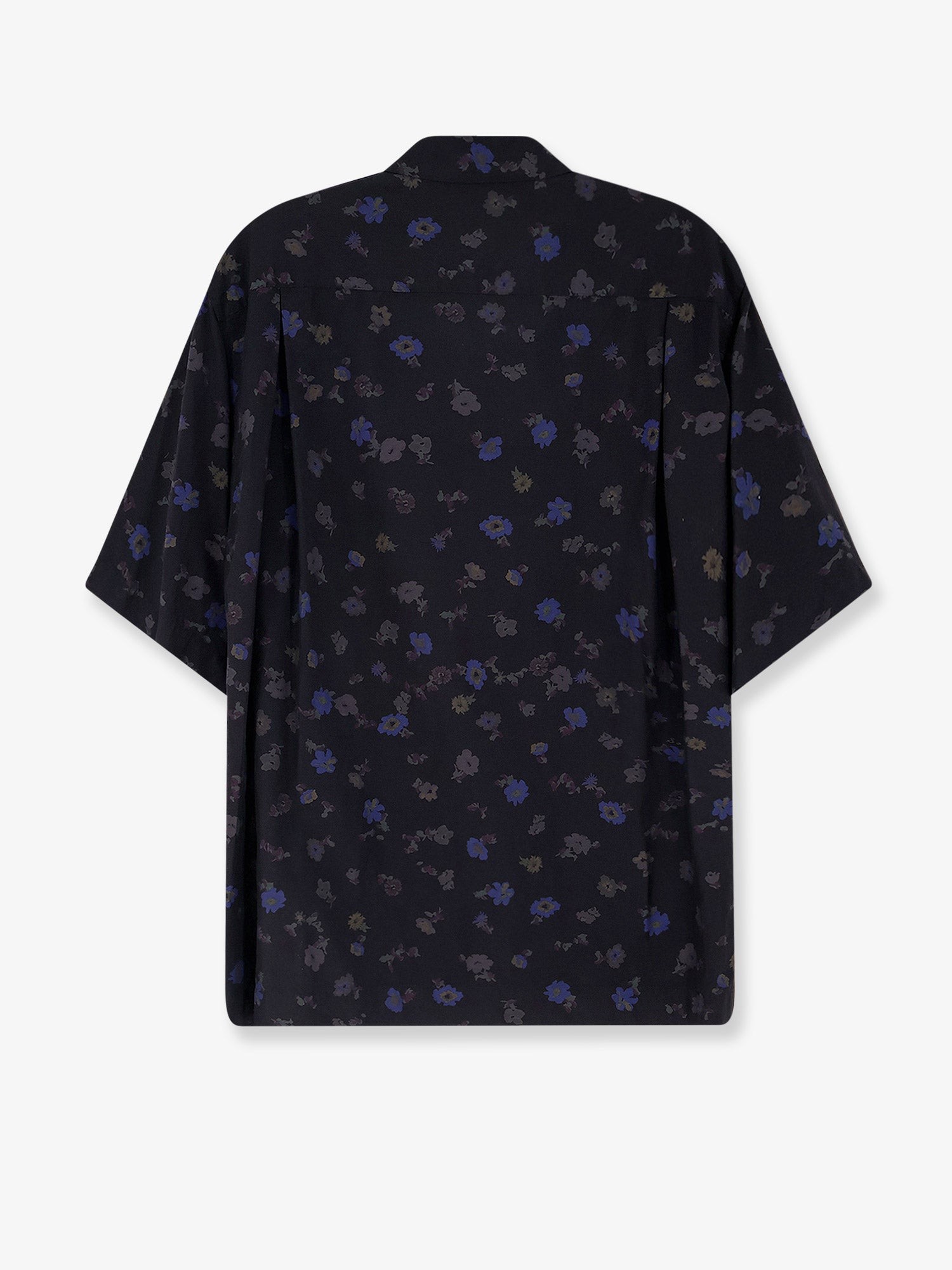 Cotton blend shirt with floral print - Image 2