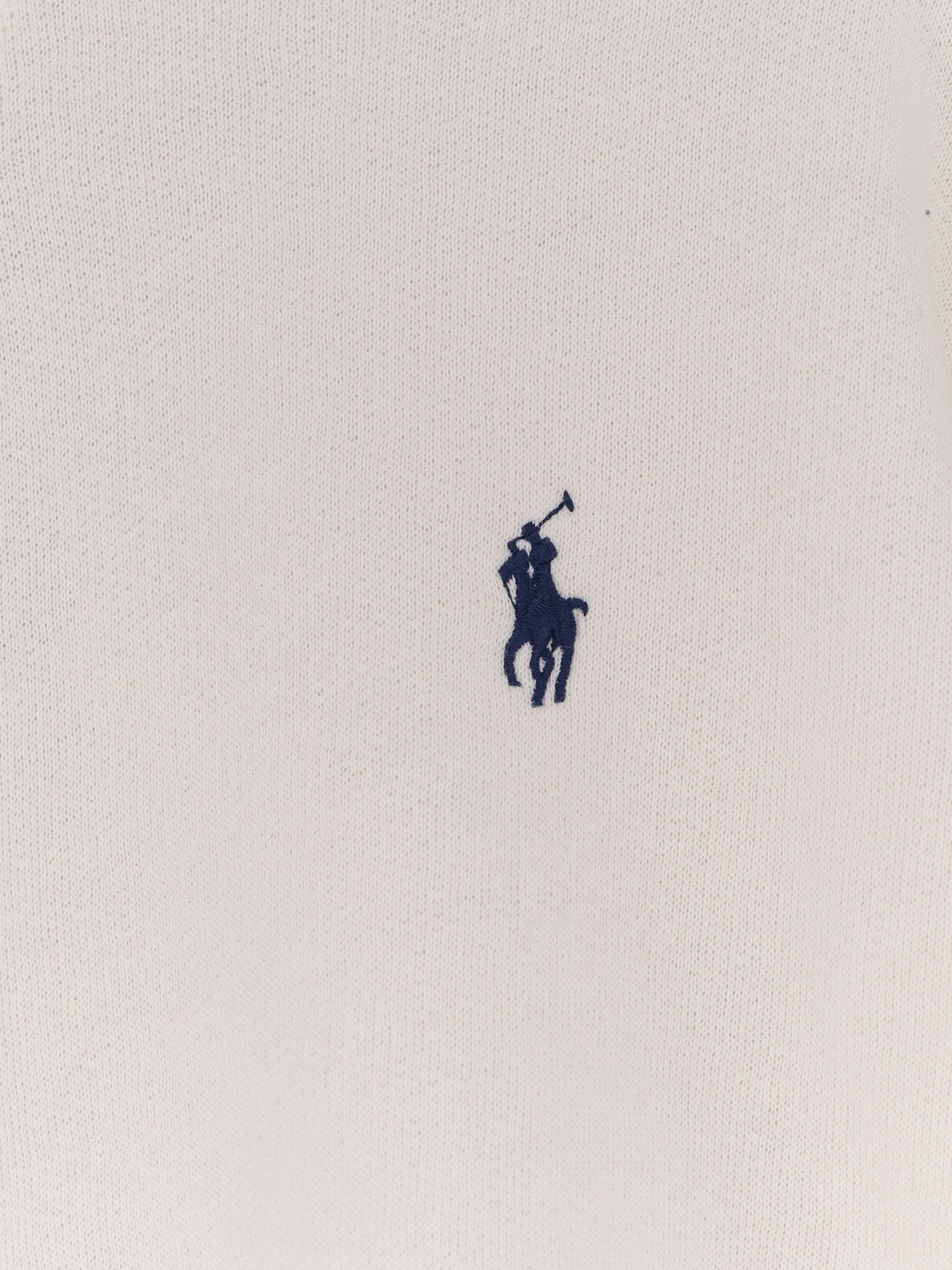 Cotton blend sweater with embroidered logo on the front - Image 3