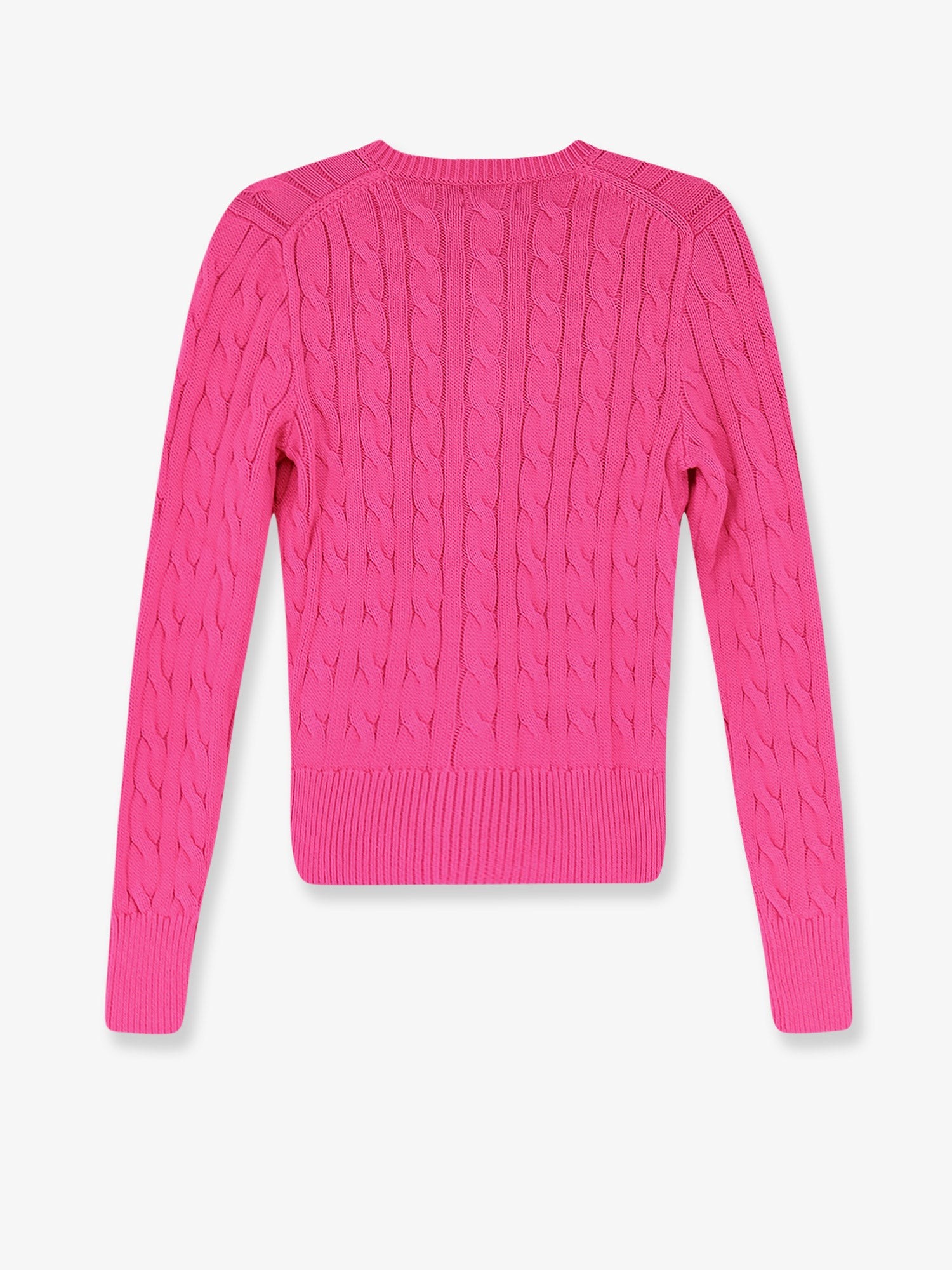 Cotton cardigan with contrasting logo - Image 2