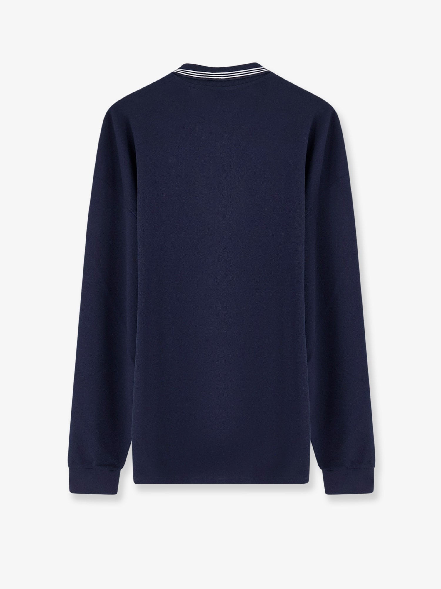 Cotton polo shirt with asymmetric metal zip detail - Image 5