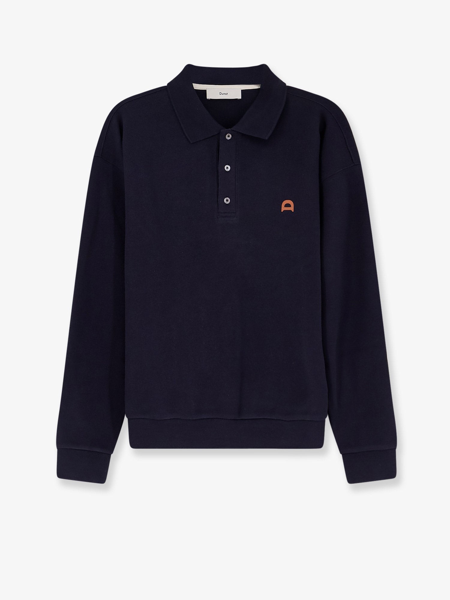 Cotton polo shirt with Logo patch