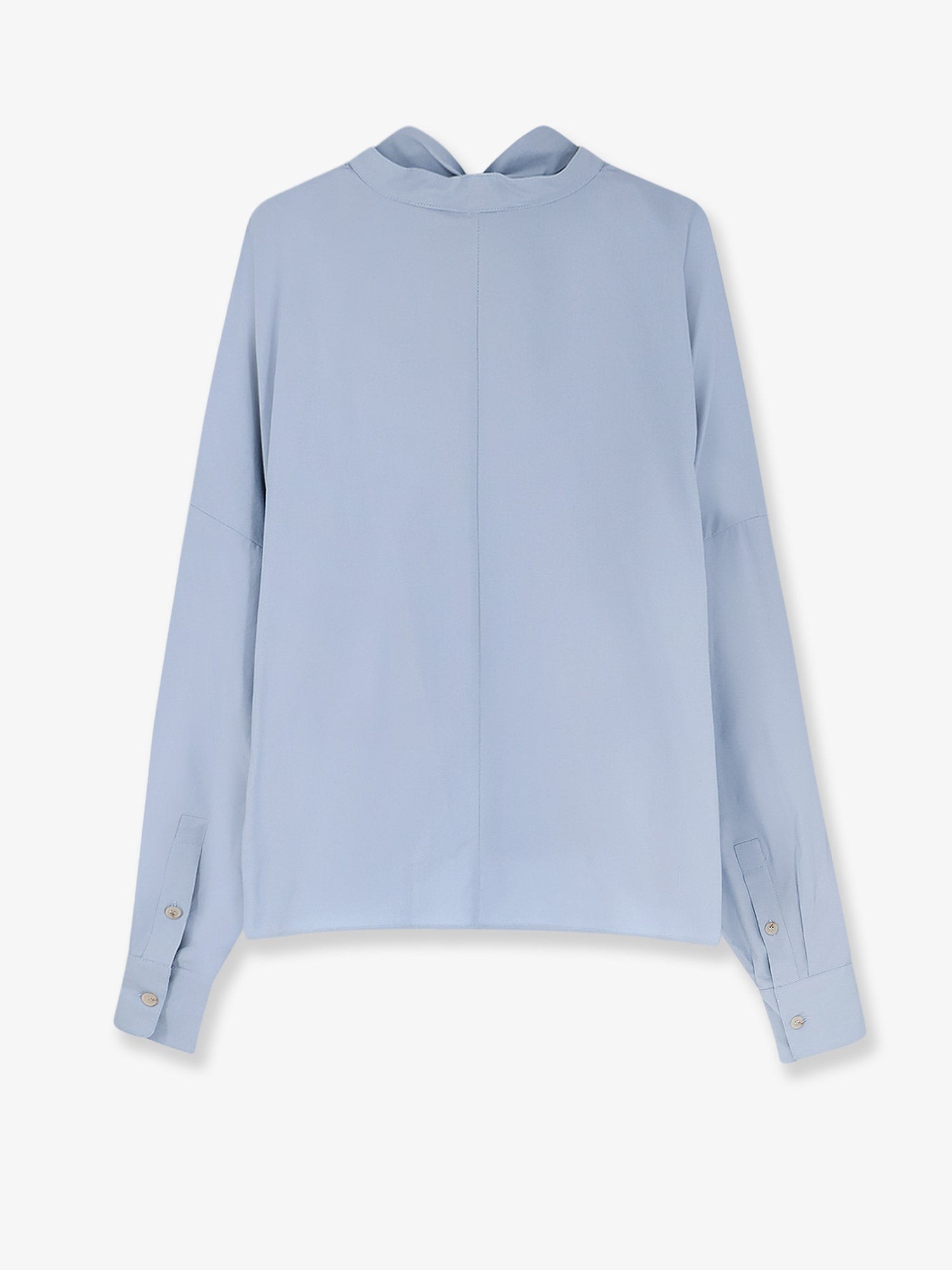 Cotton shirt with bow - Image 2