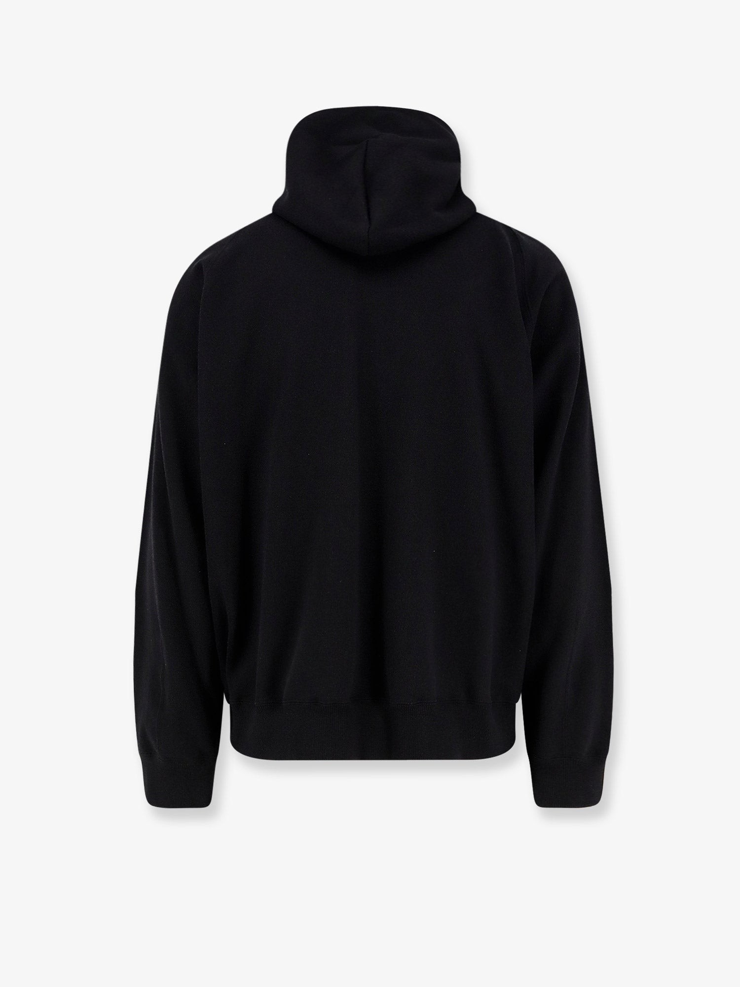 Cotton sweatshirt with double logo patch - Image 2