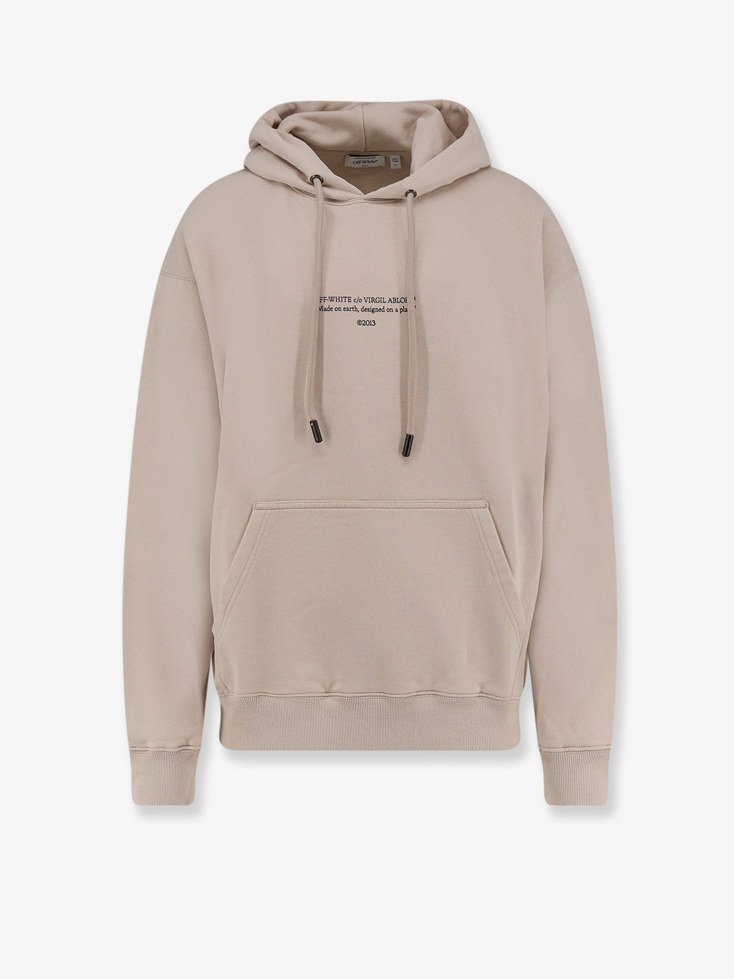 Cotton sweatshirt with frontal logo print