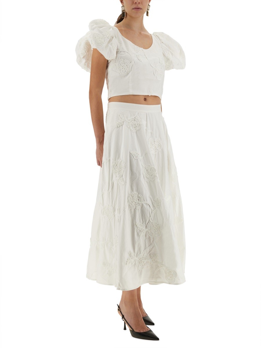 COTTON TOP WITH PUFF SLEEVES - Image 2