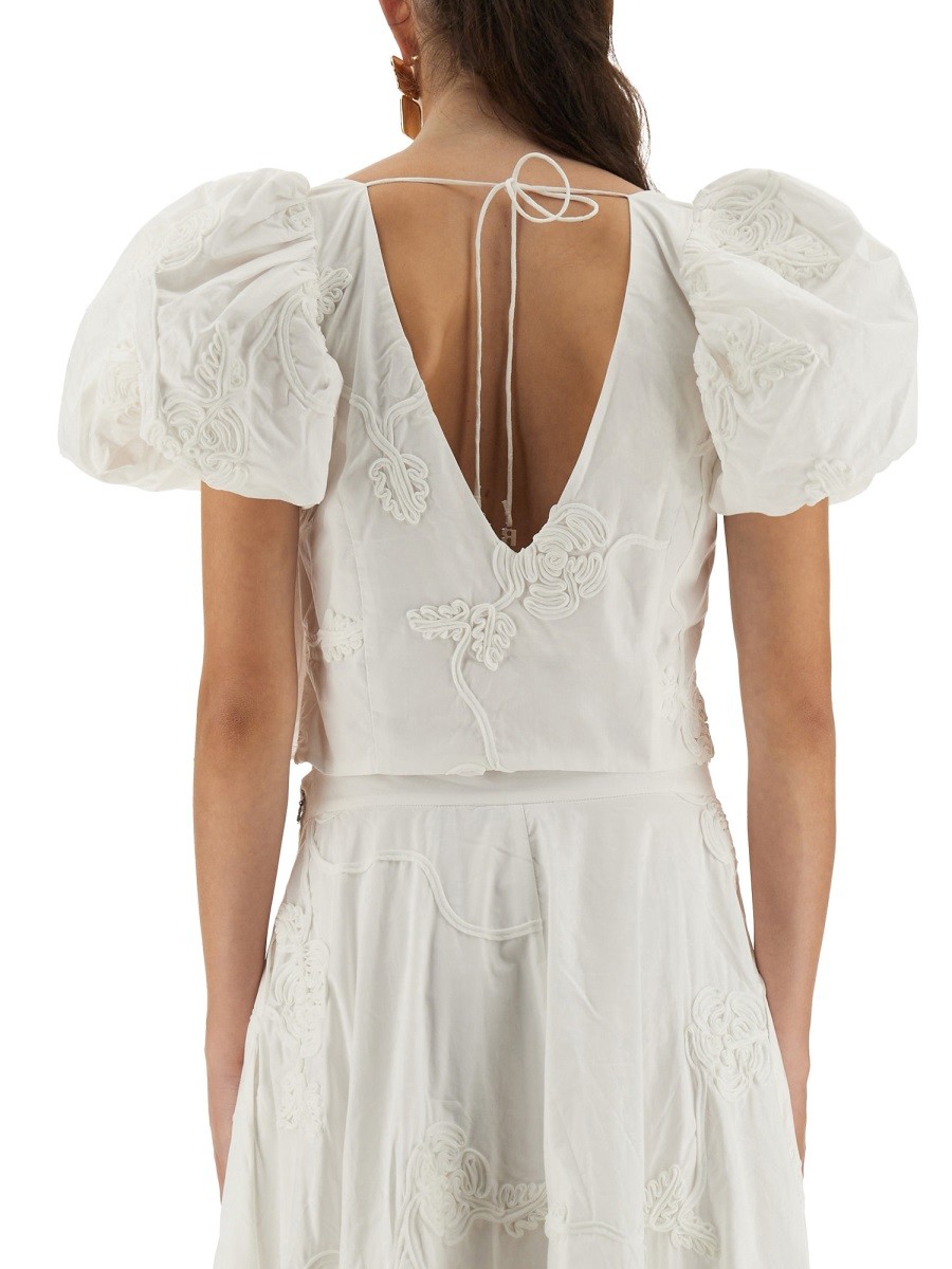 COTTON TOP WITH PUFF SLEEVES - Image 3