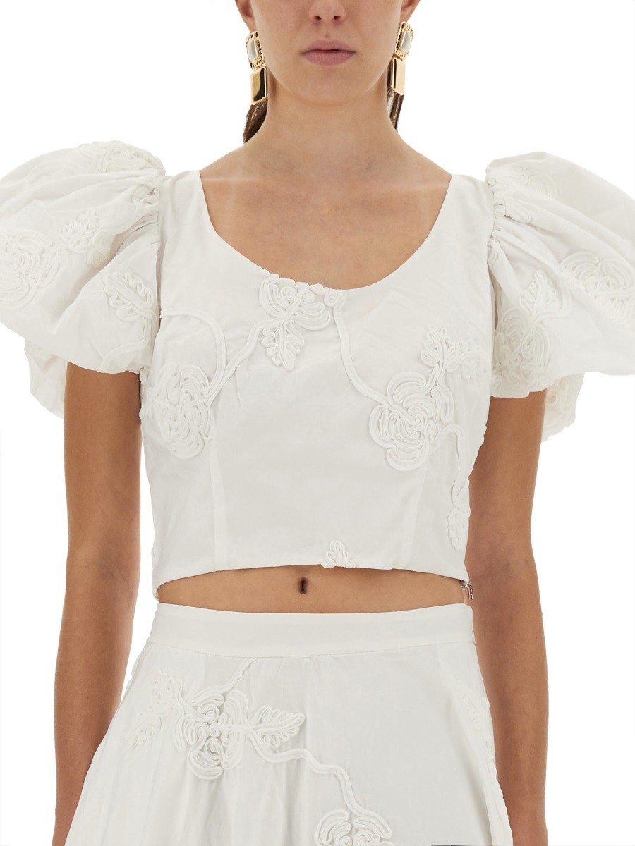 COTTON TOP WITH PUFF SLEEVES - Image 4