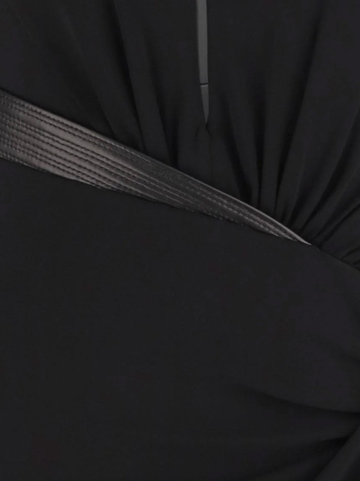 Crepe mini dress with V-neckline - Image 5