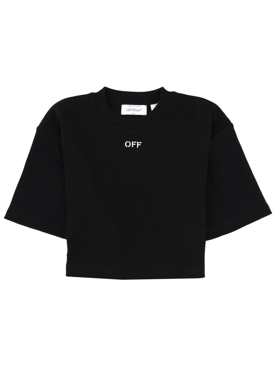 CROPPED T-SHIRT WITH LOGO