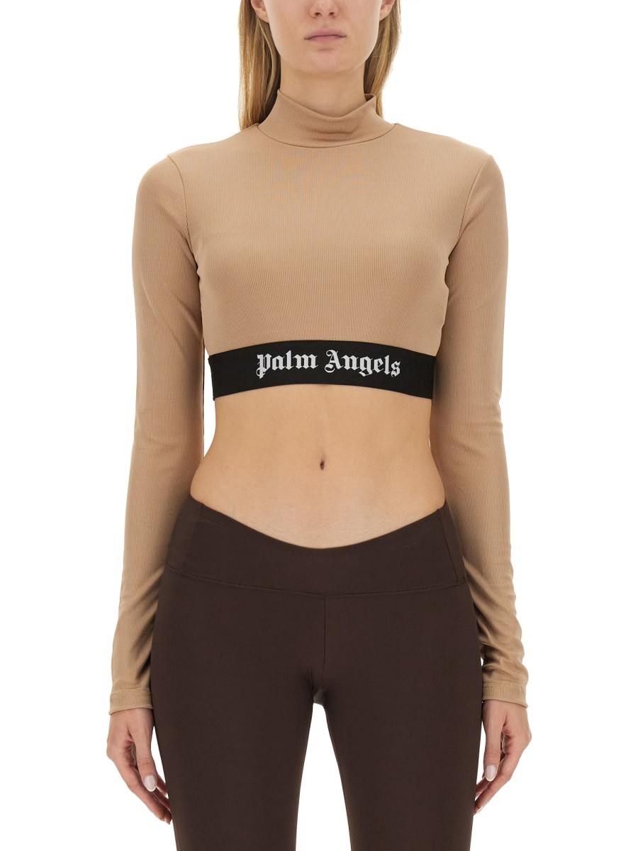 CROPPED TOP WITH LOGO