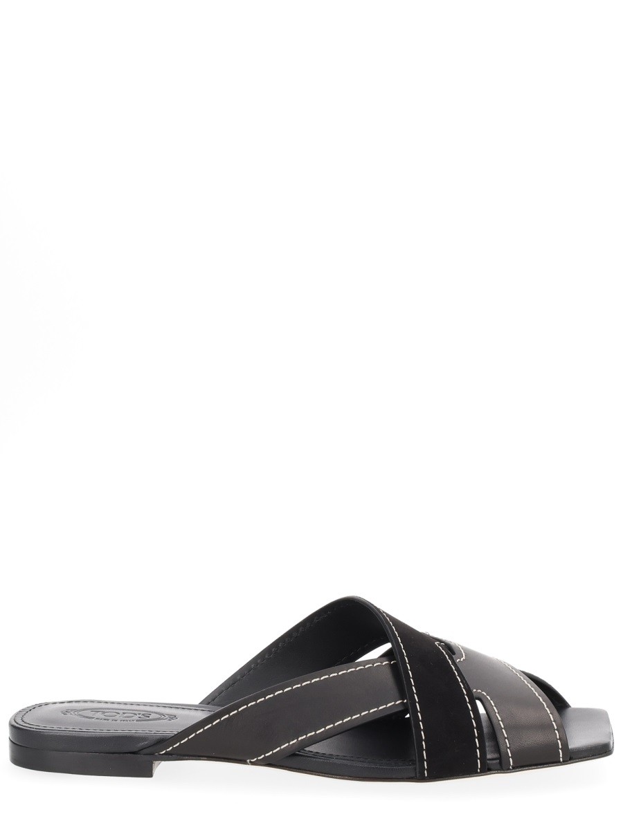 CROSS-STRAP SANDAL